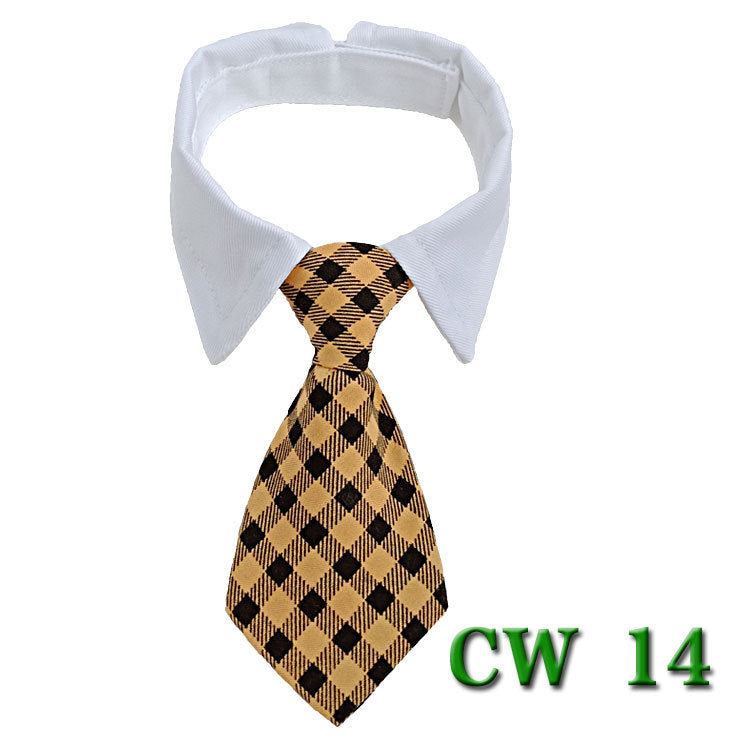KFX-5502525 Striped Pet Neck Tie Bow Knot Scarf for Dogs - Four Seasons Apparel