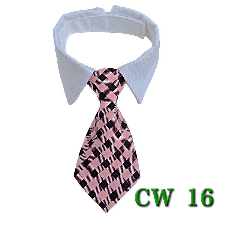 KFX-5502525 Striped Pet Neck Tie Bow Knot Scarf for Dogs - Four Seasons Apparel