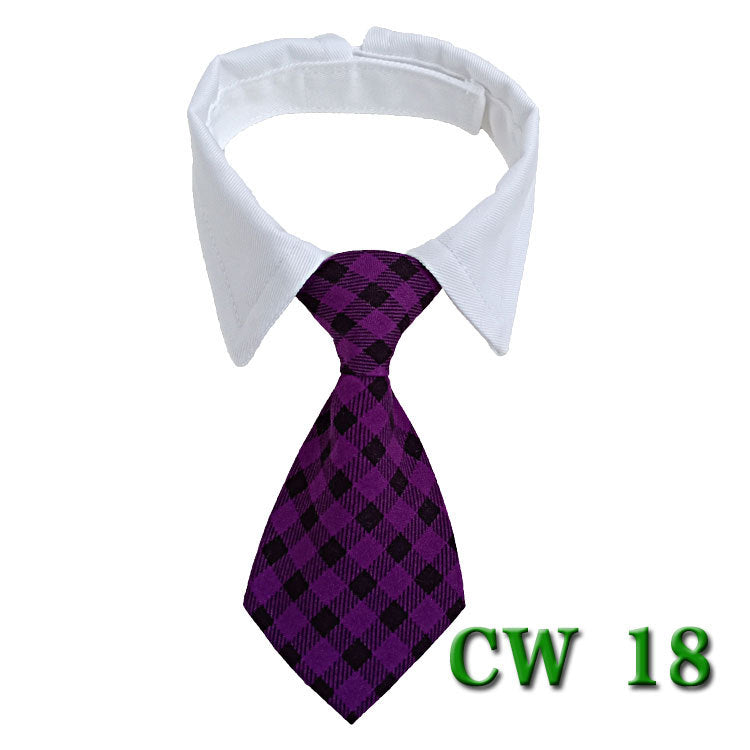 KFX-5502525 Striped Pet Neck Tie Bow Knot Scarf for Dogs - Four Seasons Apparel