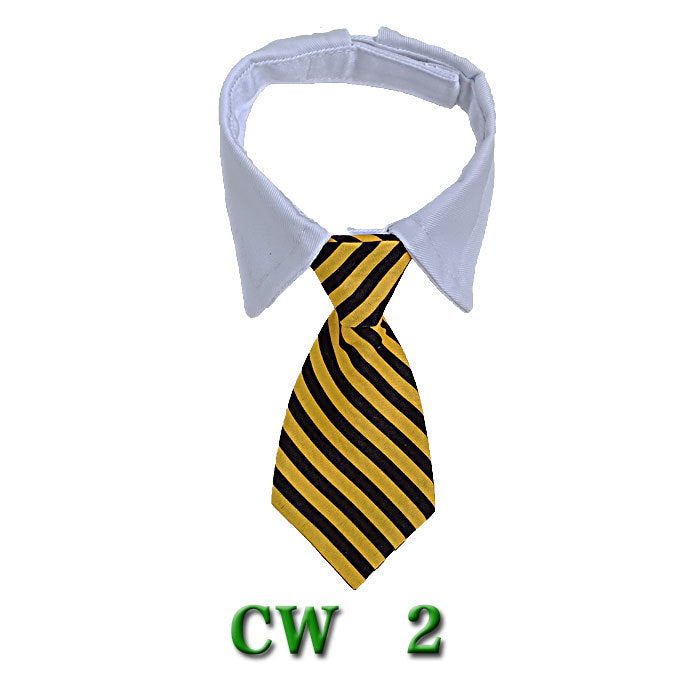 KFX-5502525 Striped Pet Neck Tie Bow Knot Scarf for Dogs - Four Seasons Apparel