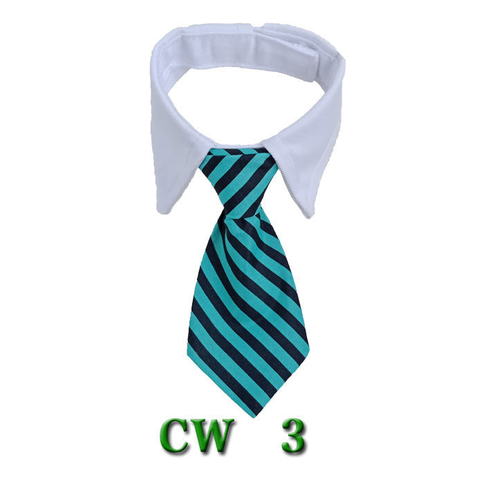 KFX-5502525 Striped Pet Neck Tie Bow Knot Scarf for Dogs - Four Seasons Apparel