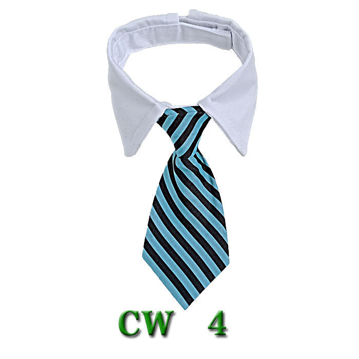 KFX-5502525 Striped Pet Neck Tie Bow Knot Scarf for Dogs - Four Seasons Apparel
