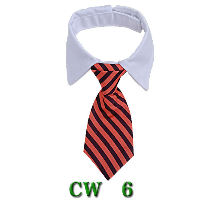 KFX-5502525 Striped Pet Neck Tie Bow Knot Scarf for Dogs - Four Seasons Apparel