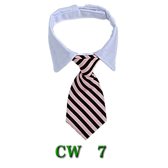 KFX-5502525 Striped Pet Neck Tie Bow Knot Scarf for Dogs - Four Seasons Apparel