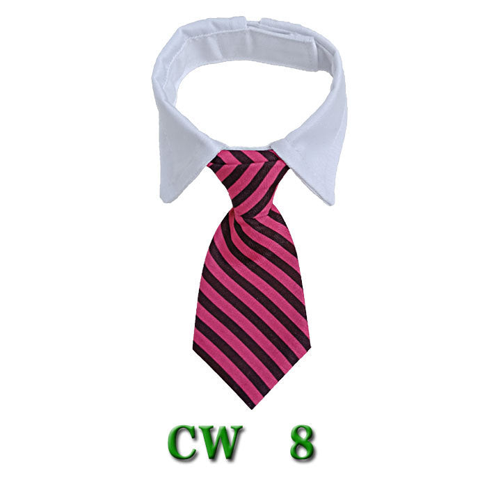KFX-5502525 Striped Pet Neck Tie Bow Knot Scarf for Dogs - Four Seasons Apparel
