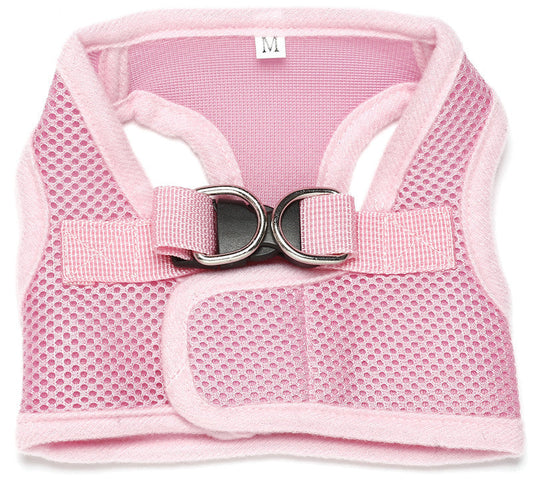 KFX-5502653 Breathable Mesh Dog Harness with Retractable Traction Rope and Comfort Handle