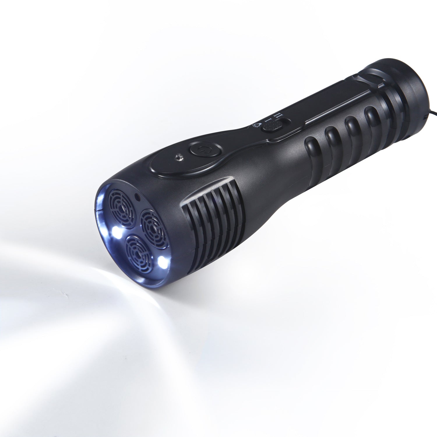 KFX-5503549 Handheld Ultrasonic Dog Dispeller with Three-Head Design, Adjustable for Training