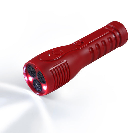 KFX-5503549 Handheld Ultrasonic Dog Dispeller with Three-Head Design, Adjustable for Training