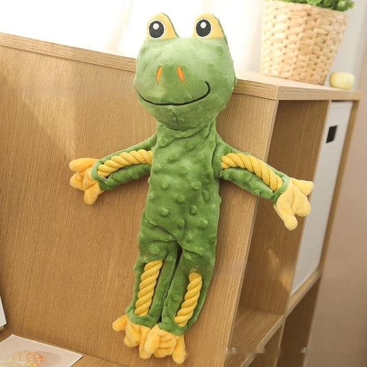 KFX-5508669 Dog Molar Teeth Cleaning Cotton Rope Toy - Assorted Animal Designs