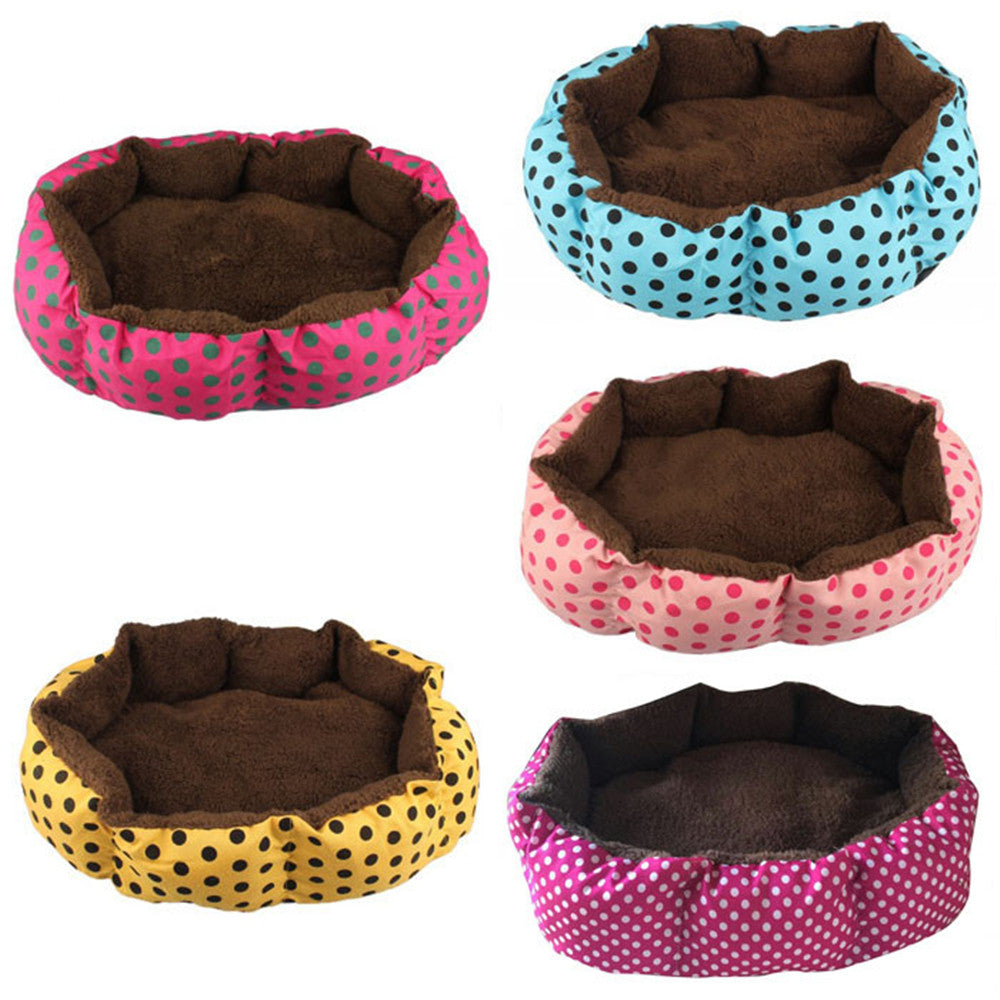 KFX-5510077 Cozy Soft Fleece Pet Bed - Warm Cat & Dog Bed in Multiple Colors, 35cmx30cm