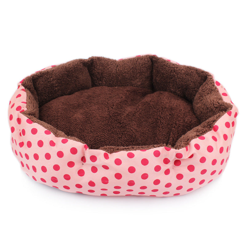 KFX-5510077 Cozy Soft Fleece Pet Bed - Warm Cat & Dog Bed in Multiple Colors, 35cmx30cm