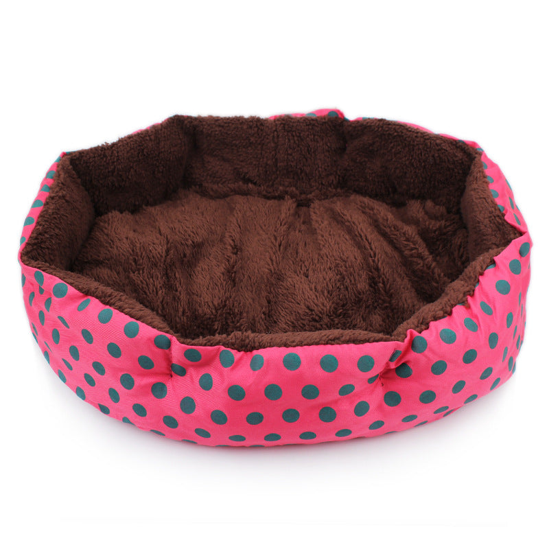 KFX-5510077 Cozy Soft Fleece Pet Bed - Warm Cat & Dog Bed in Multiple Colors, 35cmx30cm