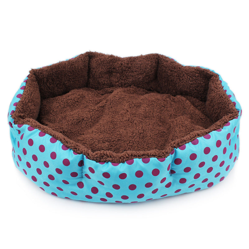 KFX-5510077 Cozy Soft Fleece Pet Bed - Warm Cat & Dog Bed in Multiple Colors, 35cmx30cm