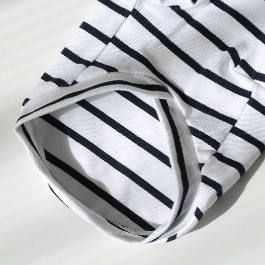 KFX-5510205 Striped Hoodie for Dogs and Cats - Polyester Pet Sweater in Various Color Combinations and Sizes