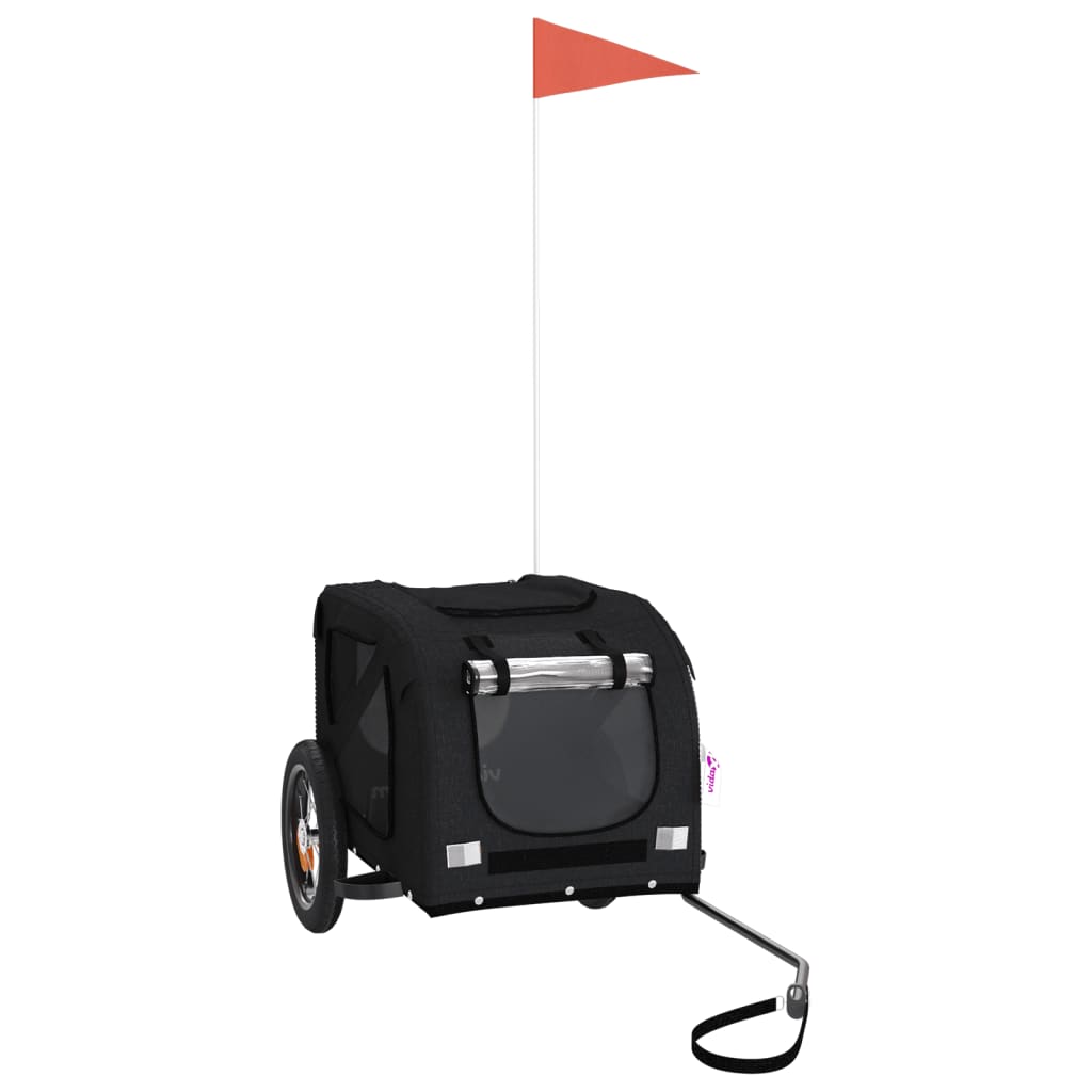 KFX-5511485 Dog Bicycle Trailer with Durable Oxford Fabric, Iron Frame, and Reflectors