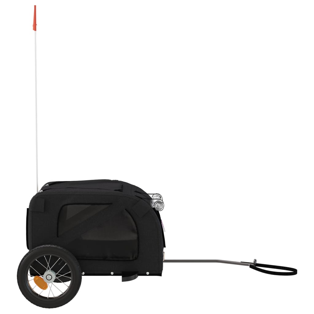 KFX-5511485 Dog Bicycle Trailer with Durable Oxford Fabric, Iron Frame, and Reflectors
