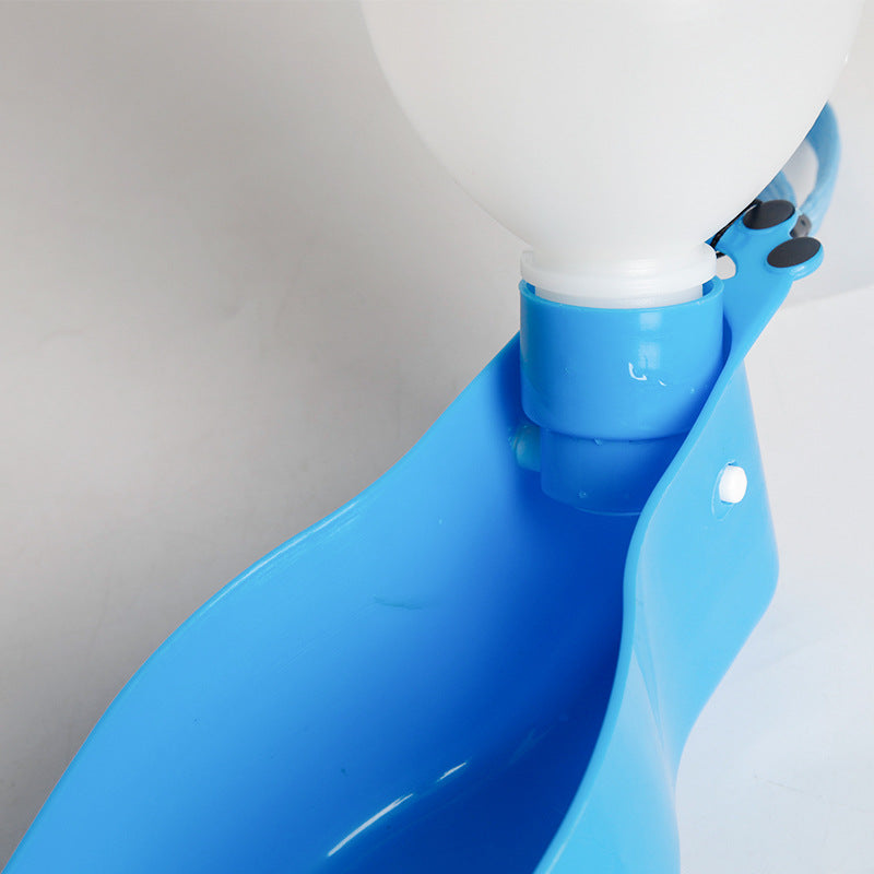KFX-5511869 Portable Pet Water Dispenser - 350ML & 600ML, Waterproof Design, Safe Material, One-Hand Operation
