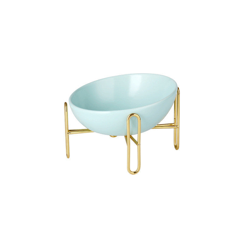 KFX-5511997 Ceramic Pet Bowl - Small 300ML & Medium 600ML Options, Solid Color Kraft Box Packaging