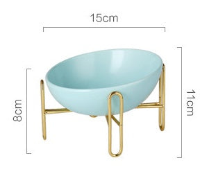KFX-5511997 Ceramic Pet Bowl - Small 300ML & Medium 600ML Options, Solid Color Kraft Box Packaging