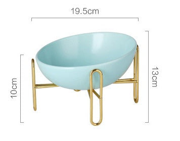 KFX-5511997 Ceramic Pet Bowl - Small 300ML & Medium 600ML Options, Solid Color Kraft Box Packaging