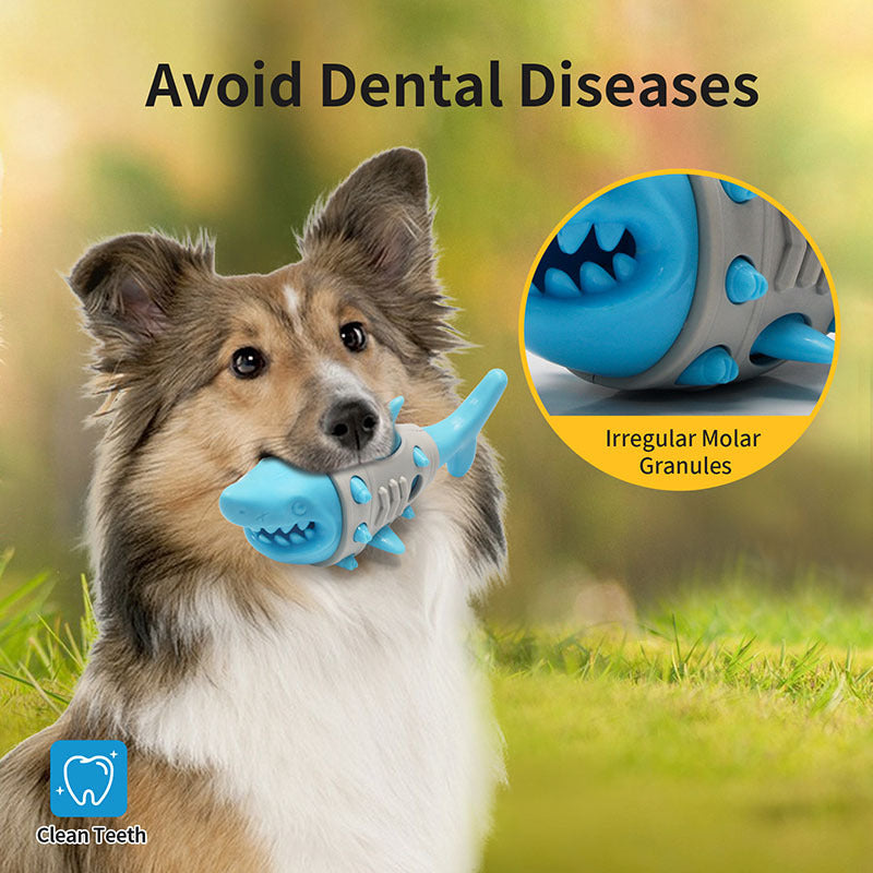KFX-5513277 Dog Teething Shark-tooth Inspired Bite-resistant Chew Toy for Dental Health