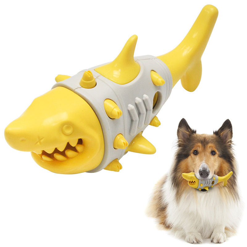 KFX-5513277 Dog Teething Shark-tooth Inspired Bite-resistant Chew Toy for Dental Health
