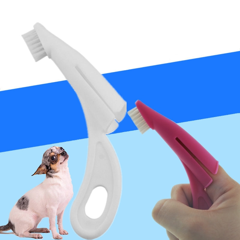 KFX-5513661 Dog Toothbrush with Nylon Brush Head and ABS Handle for Effective Cleaning