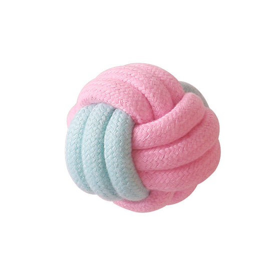 KFX-5514429 Cotton Rope Dog Chew Toy for Small Dogs - Imitation Rabbit Fur, Dental Care & Teeth Cleaning