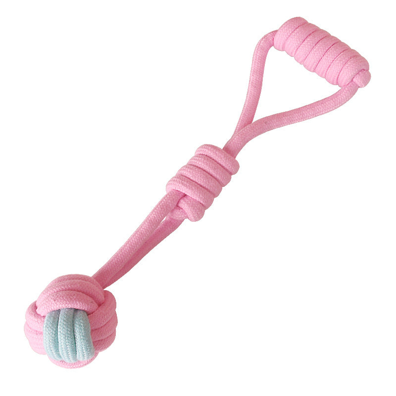 KFX-5514429 Cotton Rope Dog Chew Toy for Small Dogs - Imitation Rabbit Fur, Dental Care & Teeth Cleaning