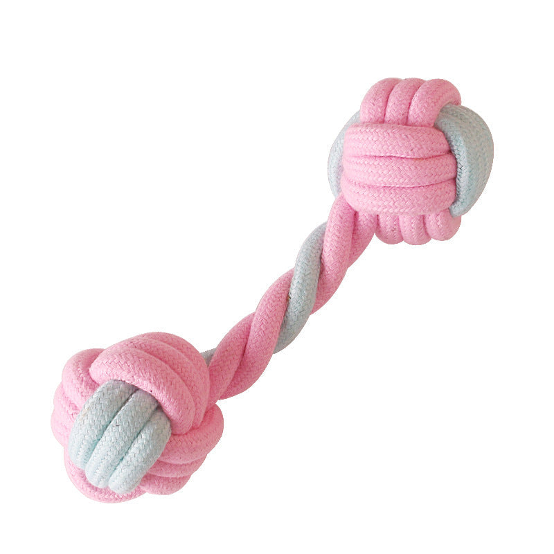 KFX-5514429 Cotton Rope Dog Chew Toy for Small Dogs - Imitation Rabbit Fur, Dental Care & Teeth Cleaning