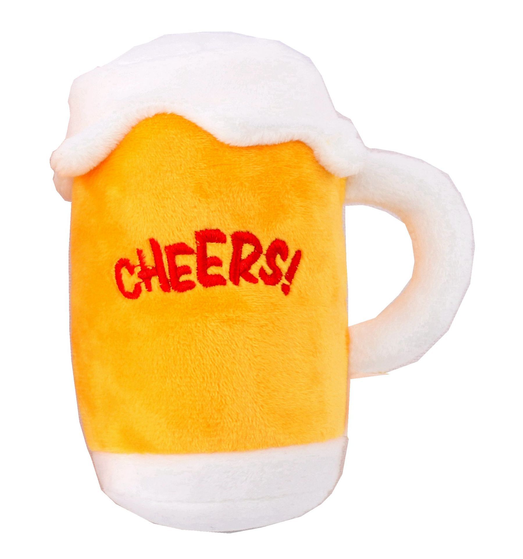 KFX-5515453 Plush Beer Bottle Toy for Dogs - Soft Crystal Super Breathable Cloth, PP Cotton Filling