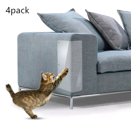 KFX-5515965 Cat Claw Protector Pads for Leather Furniture - Anti-Scratch PVC Film, Universal Fit for Sofas and More