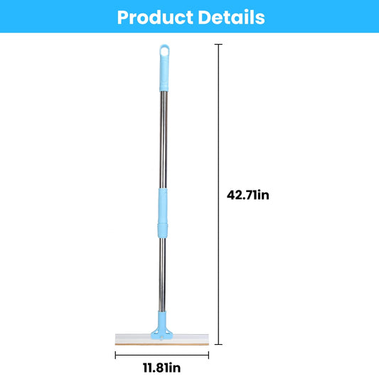 KFX-5517373 Adjustable Telescopic Pet Hair Removal Rake with Copper Head for Carpets, Rugs, and Upholstery