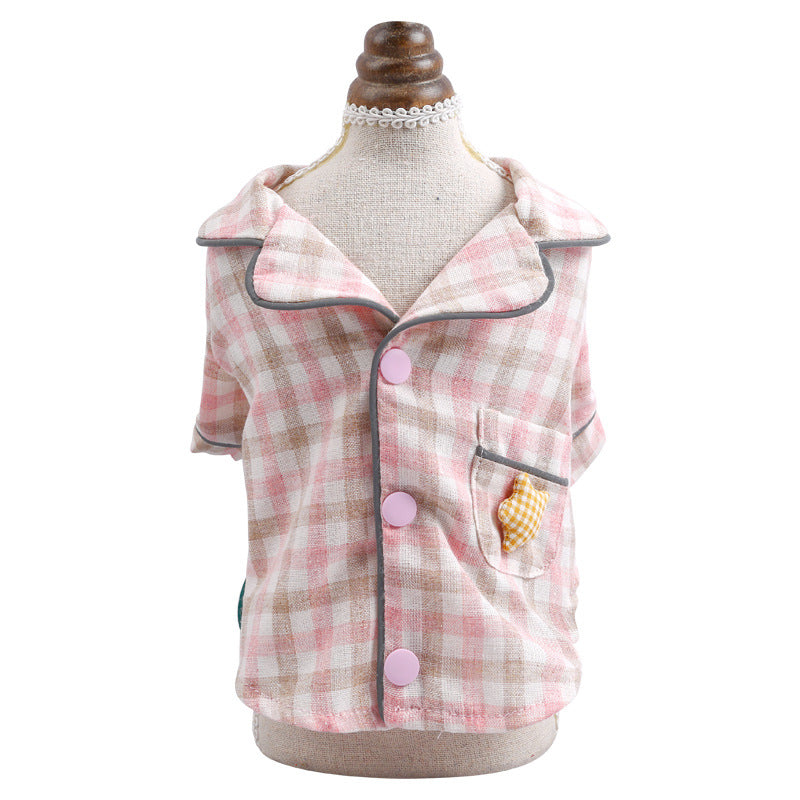 KFX-5519933 Cozy Cotton Dog Pajamas and Bathrobe for Ultimate Comfort