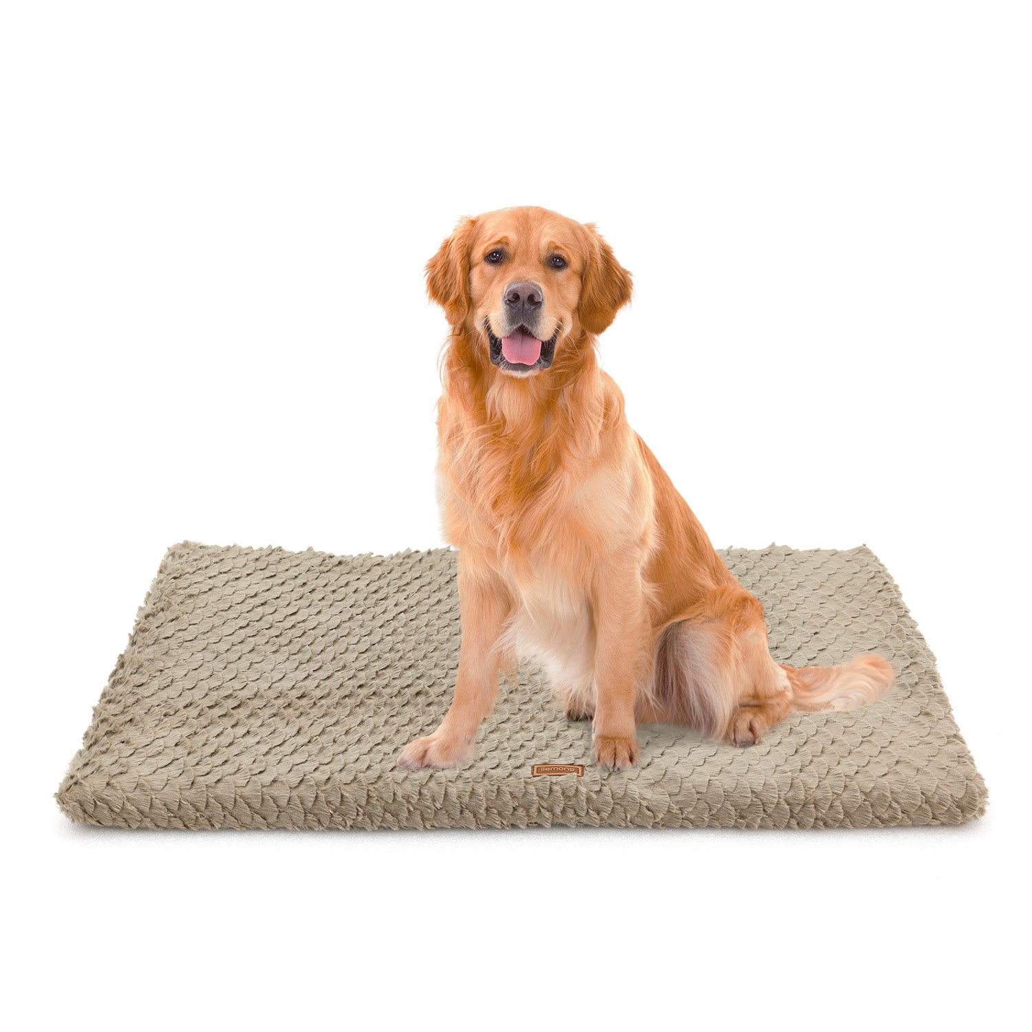 KFX-5520189 Ultra Soft Plush Dog Bed with Removable Washable Cover - Anti-Slip Mat for Medium to Large Pets, All-Season Comfort