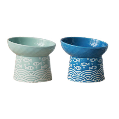 KFX-5521725 Pet Ceramic Bowl in Japanese Style - 200ml Capacity, Available in Multiple Colors