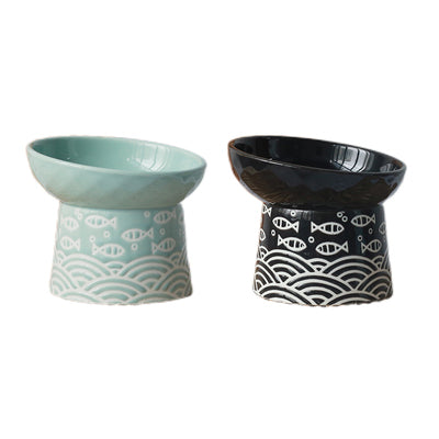 KFX-5521725 Pet Ceramic Bowl in Japanese Style - 200ml Capacity, Available in Multiple Colors