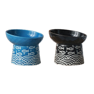 KFX-5521725 Pet Ceramic Bowl in Japanese Style - 200ml Capacity, Available in Multiple Colors