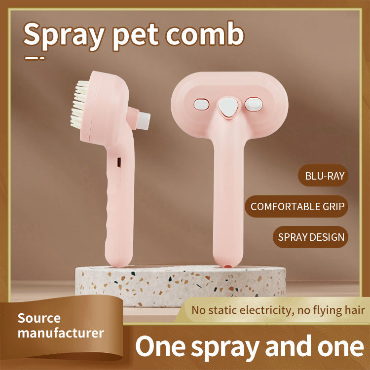 KFX-5523133 Pet Anti-Fly Hair Comb with Blue Light Sterilization - Multiple Colors Available