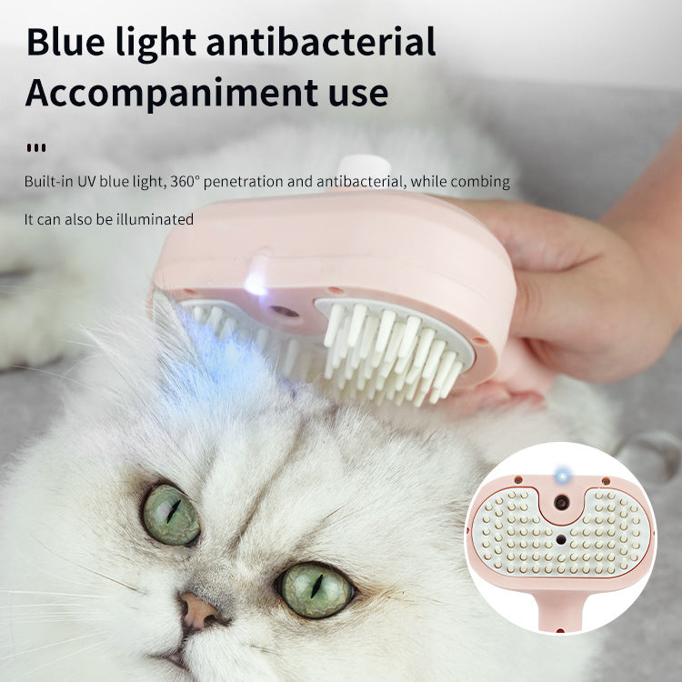 KFX-5523133 Pet Anti-Fly Hair Comb with Blue Light Sterilization - Multiple Colors Available