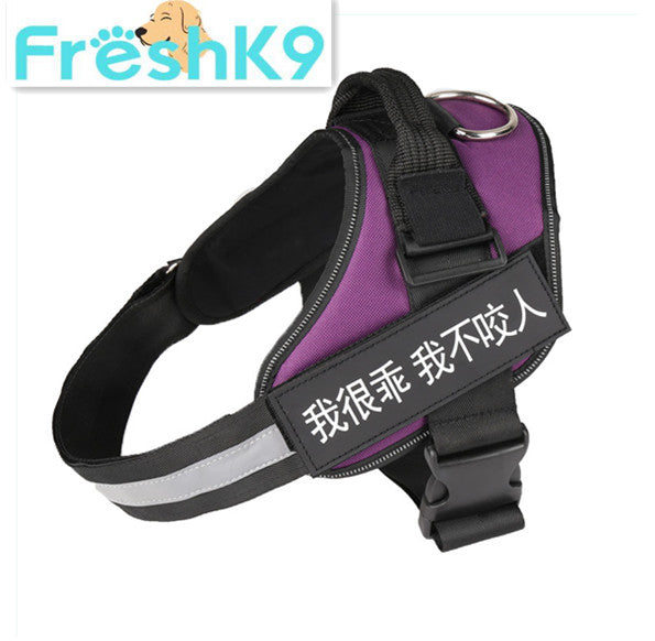 KFX-5526589 Durable Nylon Pet Chest Harness for Dogs - Adjustable Chest Strap
