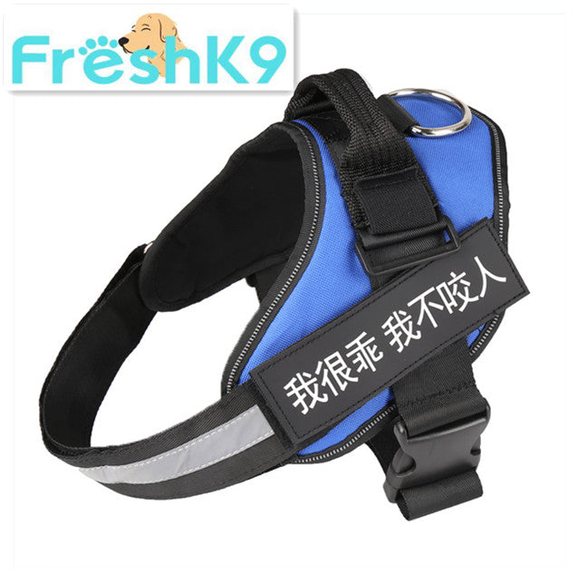KFX-5526589 Durable Nylon Pet Chest Harness for Dogs - Adjustable Chest Strap