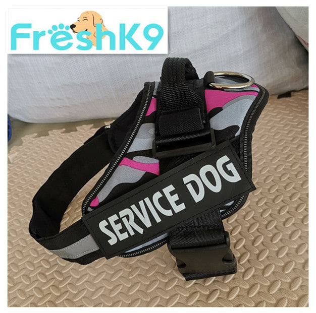 KFX-5526589 Durable Nylon Pet Chest Harness for Dogs - Adjustable Chest Strap