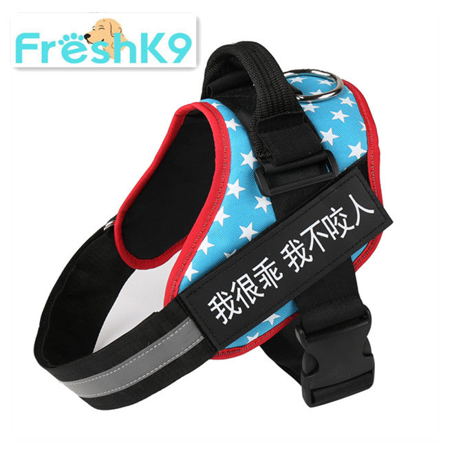 KFX-5526589 Durable Nylon Pet Chest Harness for Dogs - Adjustable Chest Strap