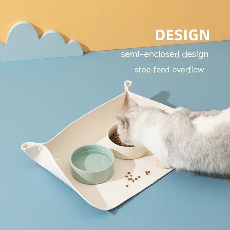 KFX-5527485 Waterproof and Oil-Resistant PU Leather Anti-Slip Pad for Cats