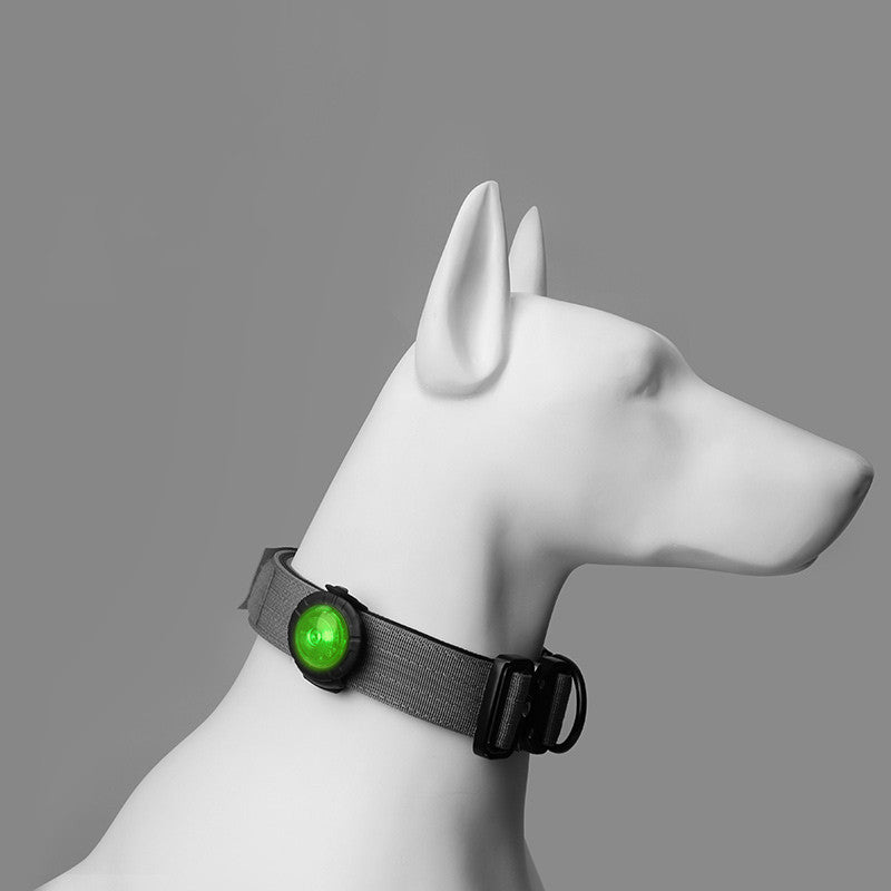 KFX-5529277 Luminous LED Dog Walking Light Pendant - USB Rechargeable Anti-Lost Collar Accessory