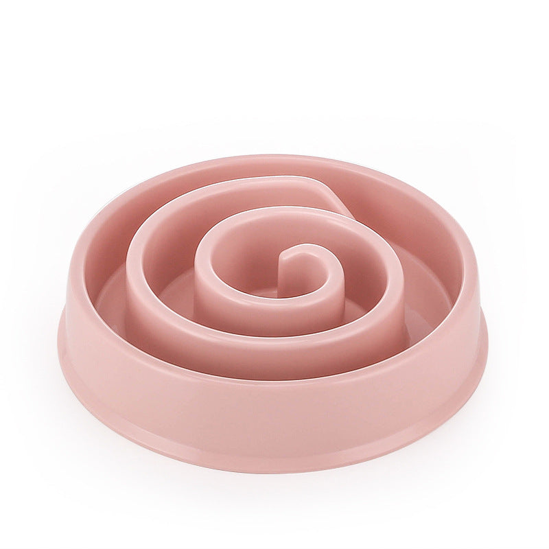 KFX-5531069 Slow Feed Anti-Tipping Pet Bowl - Split Design in Various Colors