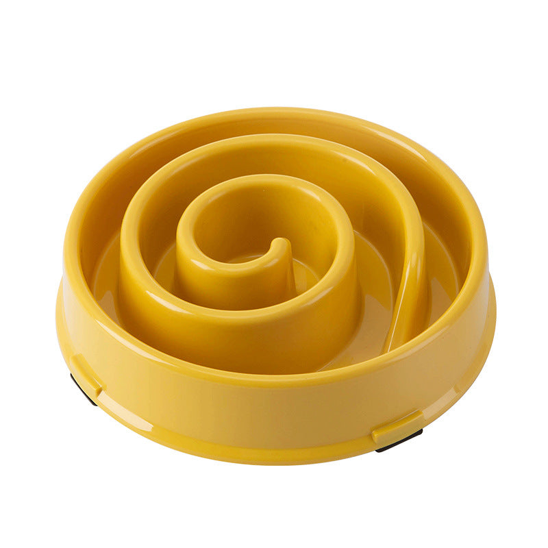 KFX-5531069 Slow Feed Anti-Tipping Pet Bowl - Split Design in Various Colors