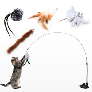 KFX-5535677 Plush Mouse Chick Cat Toy with Feather Tumbler for Playful Pets