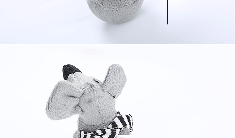 KFX-5535677 Plush Mouse Chick Cat Toy with Feather Tumbler for Playful Pets